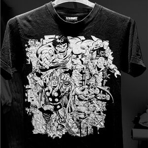 Marvel Black Graphic T-Shirt